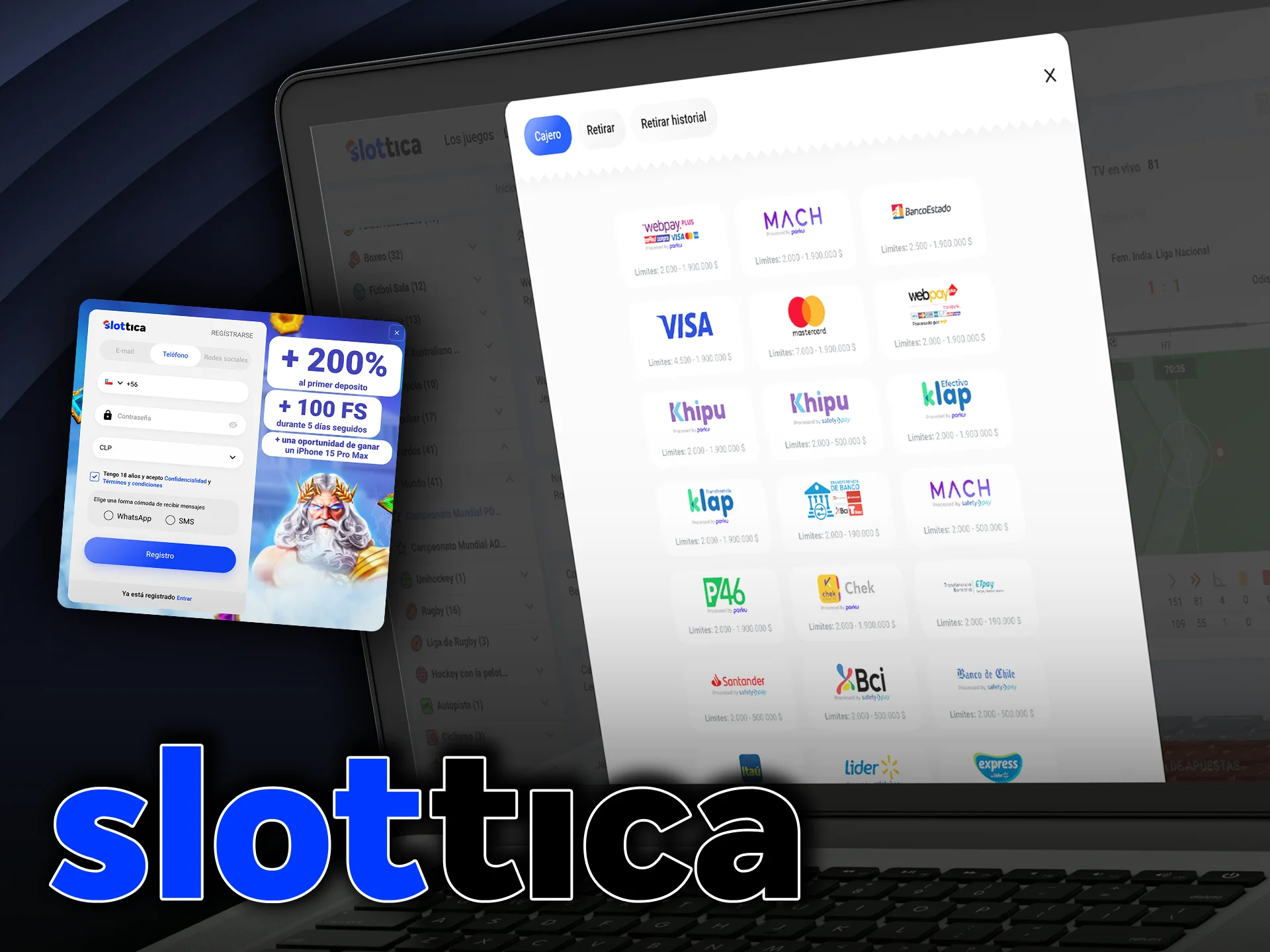 Empiece a apostar a los dardos en Slottica en unos pocos pasos.