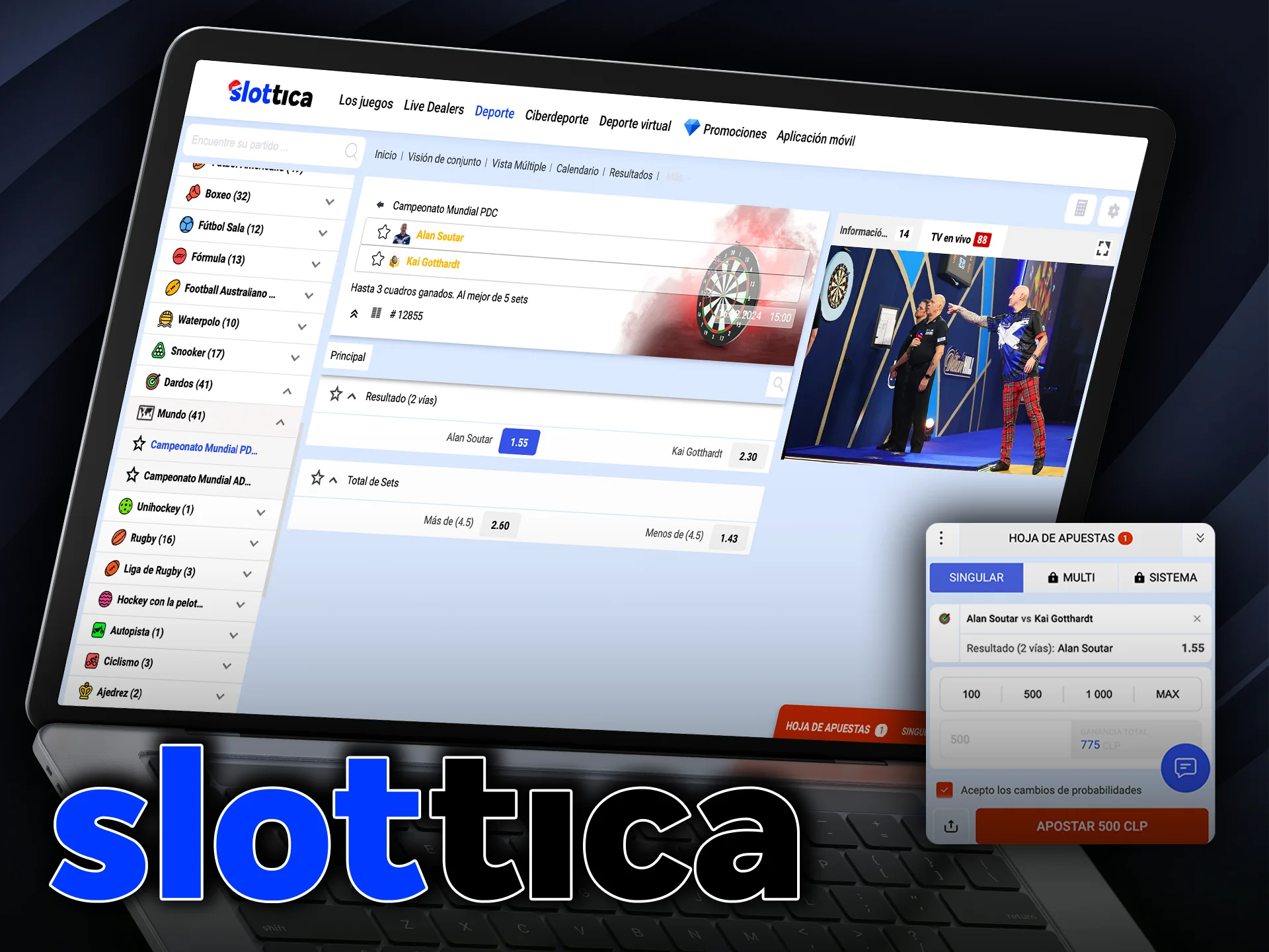 Pruebe las ventajas de las apuestas de dardos en línea a través de Slottica.