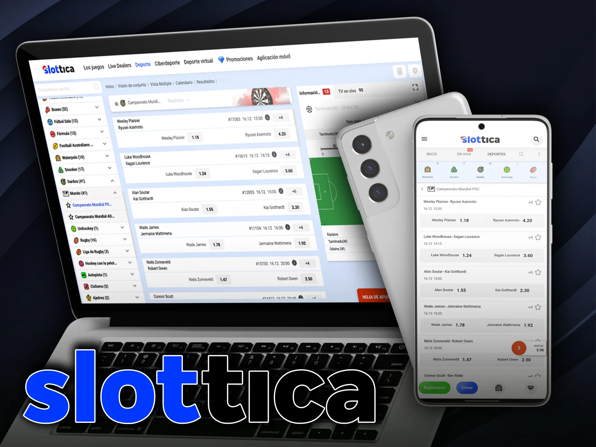 Apuesta en los torneos mundiales y locales de Chili en Slottica.